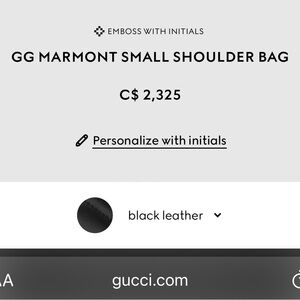 GG MARMONT MINI SHOULDER BAG - LIKE NEW